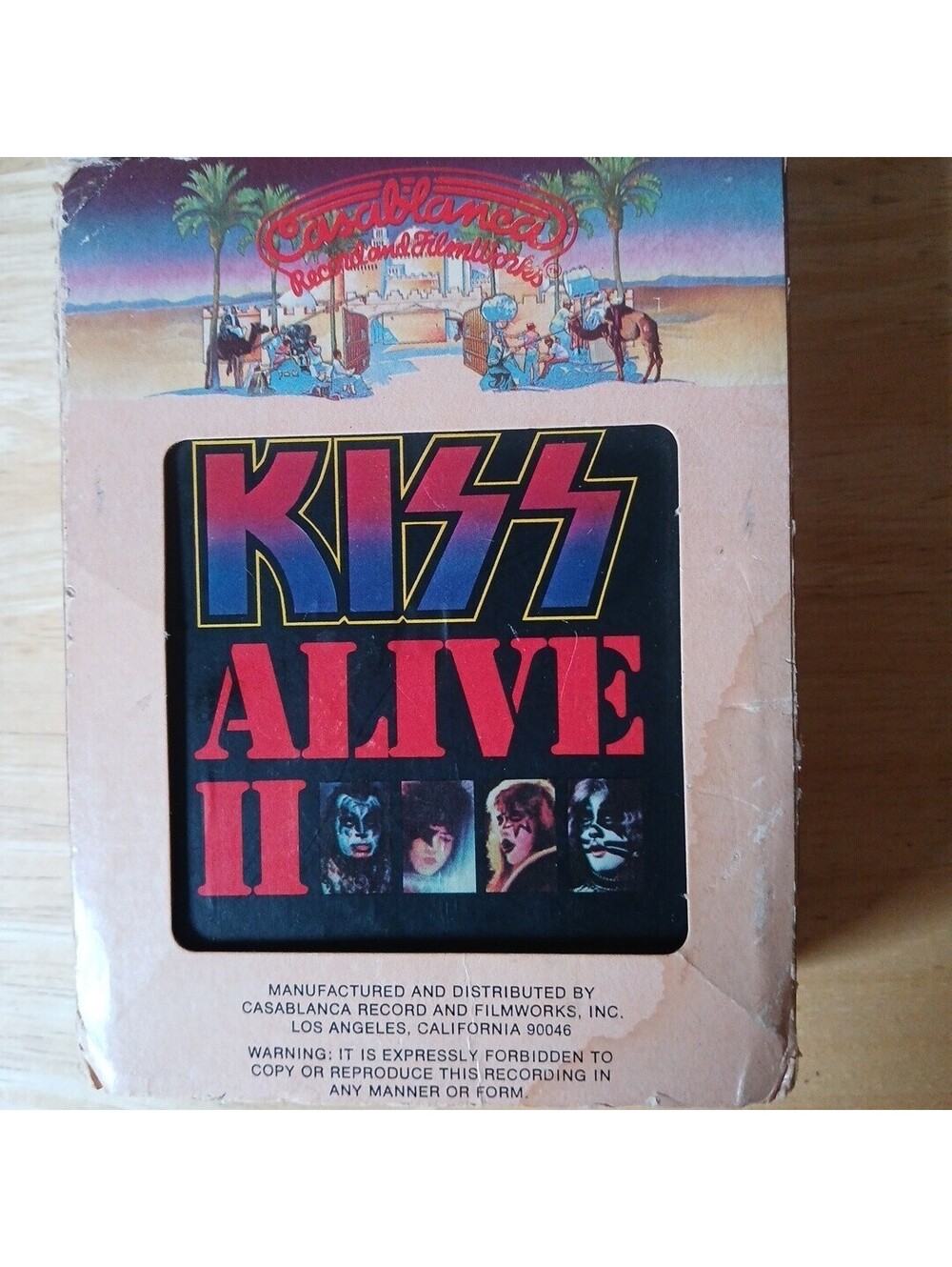 Kiss Alive II Live 8-Track Cartridge Stereo Casablanca 1977 NBL-87076 Vol 1& 2